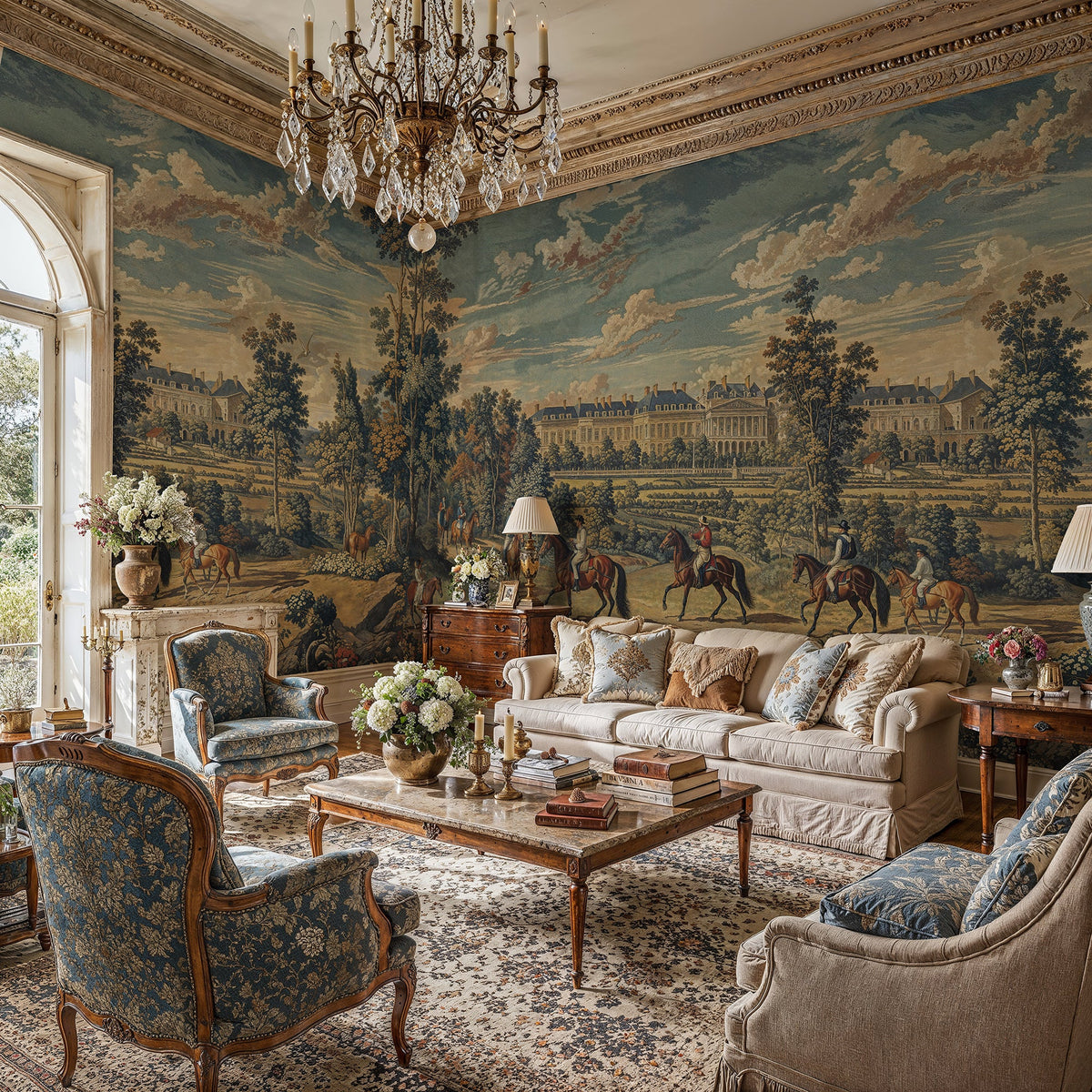 French Countryside Tapestry Wall Mural