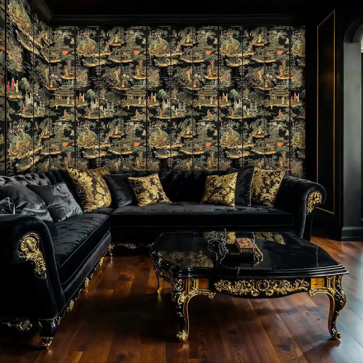 Chinese Garden Scene Wall Mural by Atelier Merien