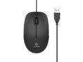 Techancy Rato Com Fios Usb Preto TJ6109, 1,35 M Plug And Play, 1000dpi, Design Ergonómico Da Roda De Deslocamento Antiderrapante.