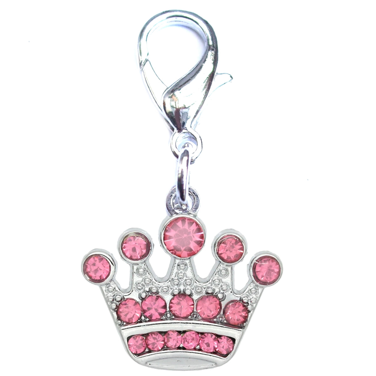 Crystal Crown Dog Cat Charm Pink